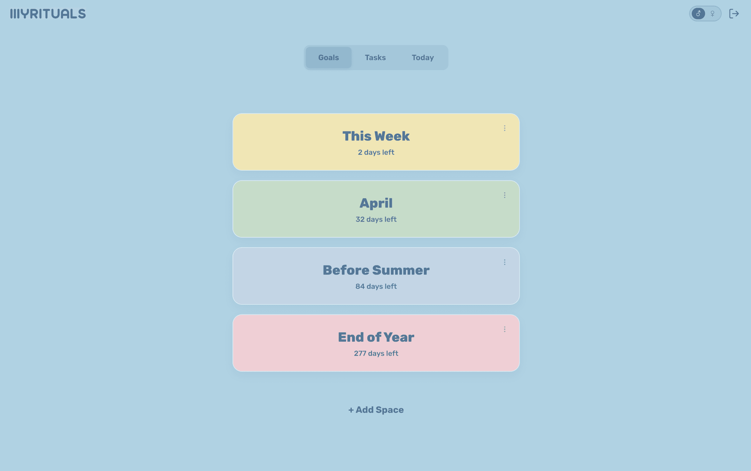 MyRituals screenshot 2