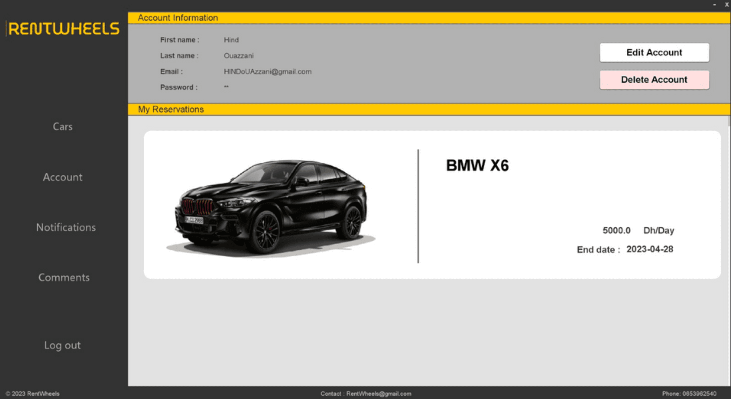 RentWheels screenshot 3